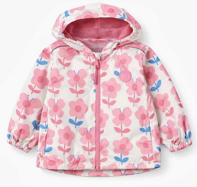 Manteau floral bébé fille